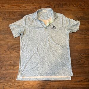 Peter Millar Lizard Summer Comfort Performance Golf Short Sleeve Polo  Size M